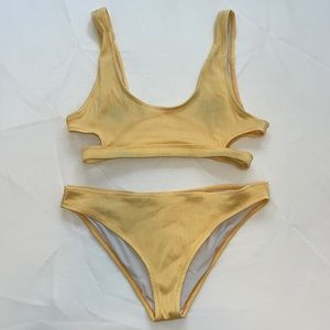 faded cutout bikini